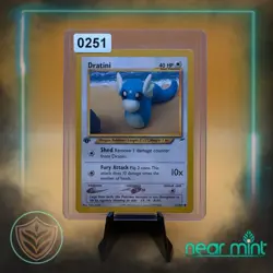 Dratini 63/105 Pokemon TCG 1st Edition Neo Destiny NM Vintage 2002 Card - Image 3