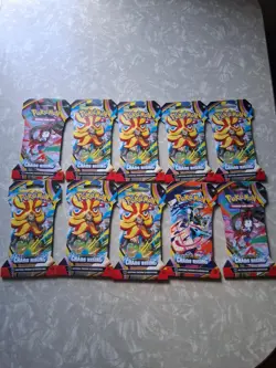 10 Pokemon TCG Chaos Rising Booster 10 Packs Lot 10 Cards Each English - Image 1