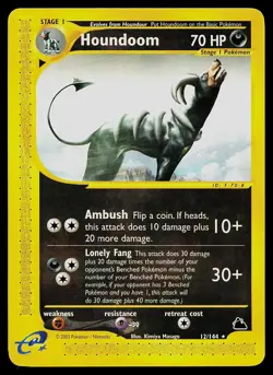 Pokemon Card - Houndoom Skyridge 12/144 Rare - Image 1