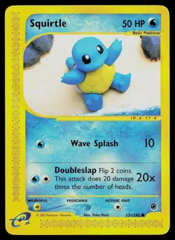 Pokemon Card - Squirtle Expedition Base Set 131/165 Common - Image 1