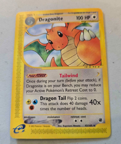 Pokemon Card Dragonite 043/165 Expedition Base Set Regular - Image 1