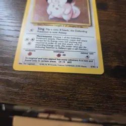 Pokemon TCG Clefairy Holo Rare Card 5/102 Unlimited Base Set - Image 5