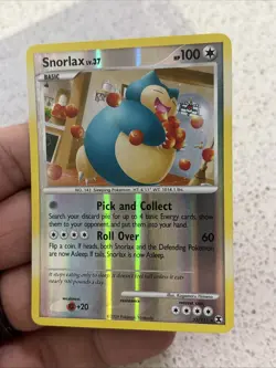 Snorlax 33/111 Rising Rivals Reverse Holo Rare Pokemon Card 2009 Foil BANGER - Image 2