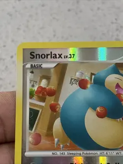 Snorlax 33/111 Rising Rivals Reverse Holo Rare Pokemon Card 2009 Foil BANGER - Image 4