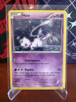 Mew XY192 2017 Black Star Promo Holo Pokemon Card LP - Image 1