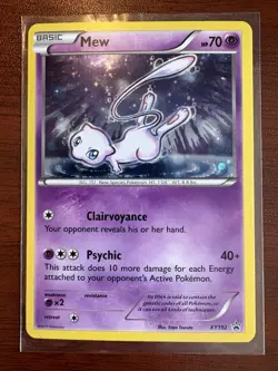 Mew XY192 2017 Black Star Promo Holo Pokemon Card LP - Image 2