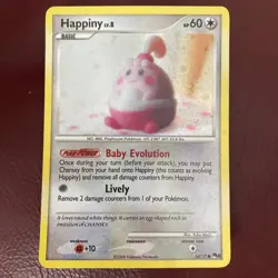 Pokemon TCG Happiny Pop Series 8 14/17 Common Cosmos Holo Card Double Swirl 🌀 - Image 1