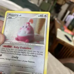 Pokemon TCG Happiny Pop Series 8 14/17 Common Cosmos Holo Card Double Swirl 🌀 - Image 4