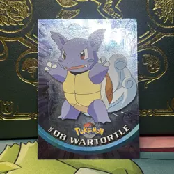 Pokemon Card - Topps Wartortle TV Animation Edition 08 Foil Blue Logo MP - Image 2