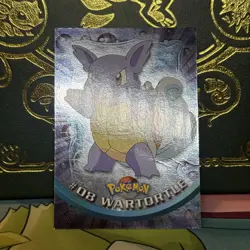 Pokemon Card - Topps Wartortle TV Animation Edition 08 Foil Blue Logo MP - Image 3