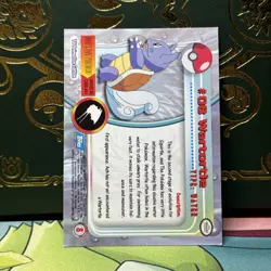 Pokemon Card - Topps Wartortle TV Animation Edition 08 Foil Blue Logo MP - Image 4
