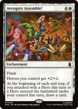 x1 Avengers Assemble! - Foil M MTG Marvel Super Heroes M/NM, English - Image 1