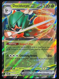 Decidueye ex 012/088 Perfect Order Pokemon Double Rare NM - Image 2