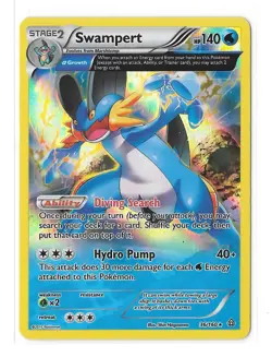 Pokemon Swampert Rare Reverse Holo XY Primal Clash 36/160 Stage 2 140 HP - Image 1