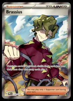Brassius 135/131 Ultra Rare Prismatic Evolutions Pokemon Near Mint - Image 1