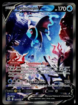 LUMINEON V 156/172 ULTRA RARE BRILLIANT STARS POKEMON NM - Image 1
