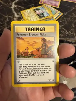 (MP)1st Edition Pokemon Breeder Fields 62/64 Neo Revelation Vintage Pokemon WoTc - Image 1