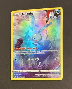 Pokemon Manaphy GG06/GG70 Crown Zenith Galarian Gallery Holo Near Mint - Image 3