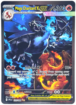 Pokemon Mega Charizard X ex Phantasmal Flames 125/094 Special Illustration TCG - Image 1