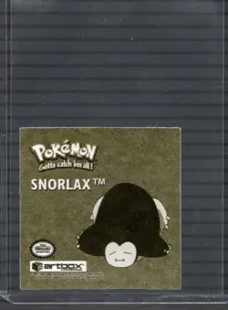 Snorlax R04 - Gold Foil Pokemon Action Flipz - Series One - Artbox - 3D Stickers - Image 2