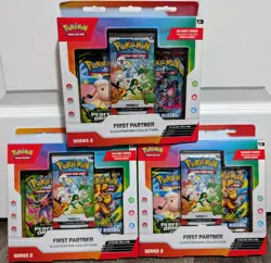 Pokemon TCG First Partner Illustration Collection Series 2 Box LOT of 3 In Hand - Image 1