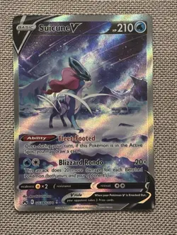 Suicune V GG38/GG70 Crown Zenith Galarian Gallery Ultra Rare Holo Pokemon TCG NM - Image 1