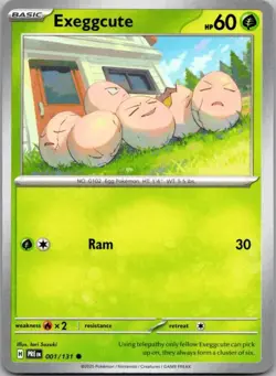 EXEGGCUTE 001/131 C PRISMATIC EVOLUTIONS POKEMON NM - Image 1
