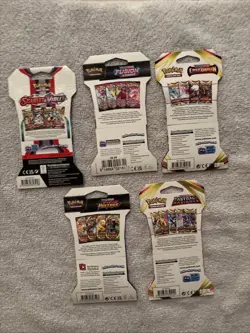Pokemon TCG Booster Pack assorted sleeves lot of 5 - Image 2