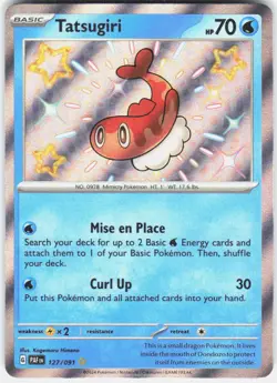 Tatsugiri 127/091 Shiny Rare Paldean Fates Pokemon NM/M - Image 1