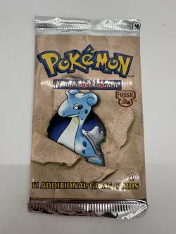 Pokemon - 1st Edition Fossil Pack - Sealed - Lapras Artwork - Unweighted - Image 1