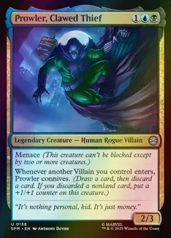 MTG Prowler, Clawed Thief Foil ** Marvel's Spider-Man ** English - Image 1