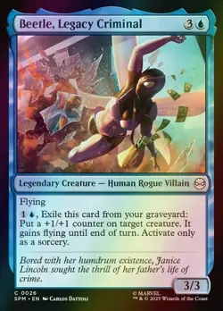 MTG Beetle, Legacy Criminal Foil ** Marvel's Spider-Man ** English - Image 1