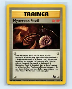 Pokemon tcg Fossil Mysterious Fossil Lightly played - Image 1