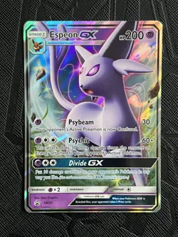 Pokemon TCG Espeon GX SM35 Black Star Promo Holo (English) - LP(-)/MP(+) - Image 3
