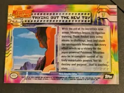 Topps Pokemon Trying Out the New Toy 7 - Mewtwo Strikes Back - Black Logo FOIL - Image 2