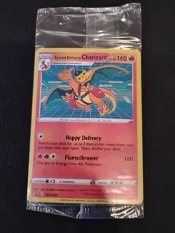 Pokemon Special Delivery Charizard SEALED Black Star Promo SWSH075 - Image 1