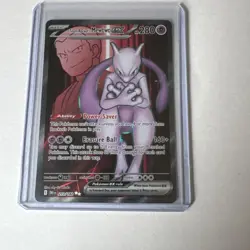 Pokemon TCG Team Rockets Mewtwo EX 213/182 Full Art Destined Rivals - Image 1