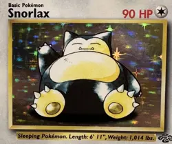 Pokemon TCG Snorlax 1999 Jungle Holo Rare #11/64 WOTC - Image 4