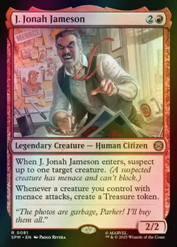 MTG J. Jonah Jameson Foil ** Marvel's Spider-Man ** English - Image 1