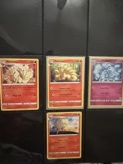 Pokemon TCG Ninetales Lot 4 ENG Regular Alolan Ninetales C13/264 018/195 - Image 1