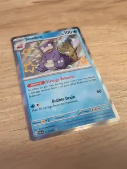 Slowbro 117/091 Baby Shiny Rare Pokemon TCG SV: Paldean Fates - Image 3