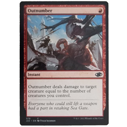 x1 Outnumber J22 MTG M/NM Common Red Instant Jumpstart 2022 TCG CCG - Image 1