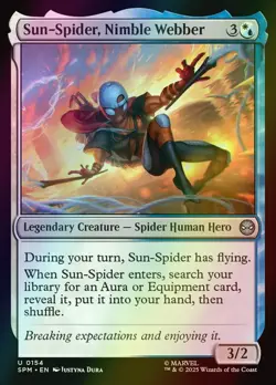 MTG Sun-Spider, Nimble Webber Foil ** Marvel's Spider-Man ** English - Image 1