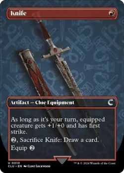 Knife (Borderless) - Near Mint MTG Ravnica: Clue Edition - Image 1