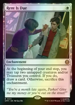 MTG Rent Is Due Foil ** Marvel's Spider-Man ** English - Image 1