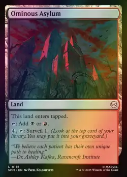 MTG Ominous Asylum Foil ** Marvel's Spider-Man ** English - Image 1