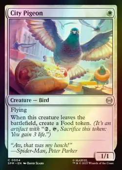 MTG City Pigeon Foil ** Marvel's Spider-Man ** English - Image 1