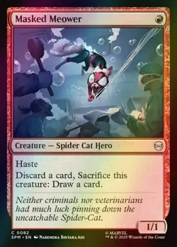 MTG Masked Meower Foil ** Marvel's Spider-Man ** English - Image 1