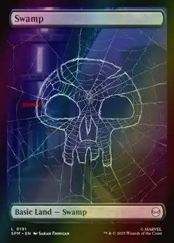 MTG Swamp (191) Full Art Foil ** Marvel's Spider-Man ** English - Image 1