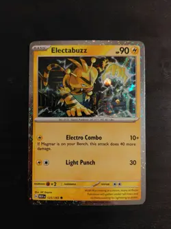 Pokemon TCG Electabuzz Pokemon Promos 125/165 Holo Promo Cosmos Holo Rare Promo - Image 1